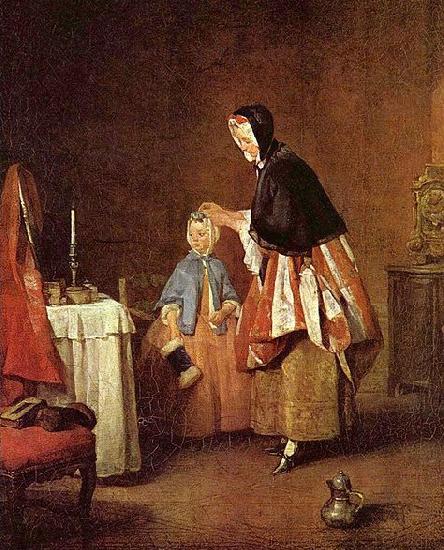 Jean Simeon Chardin Die Morgentoilette oil painting image